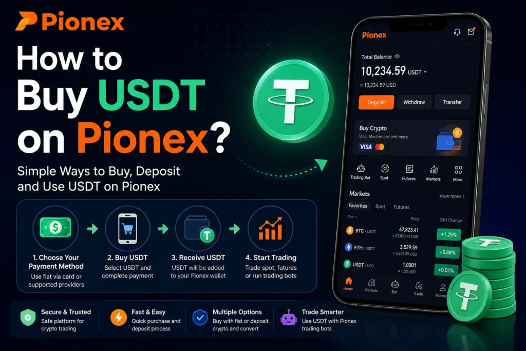 How to Buy USDT on Pionex guide