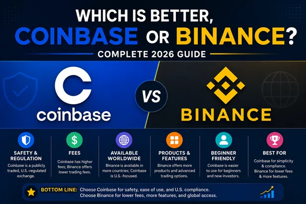 Which is better, Coinbase or Binance? Crypto exchange comparison