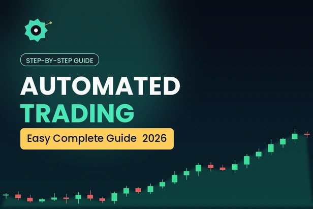 Automated trading guide showing crypto bots, algorithms, and trading automation in 2026